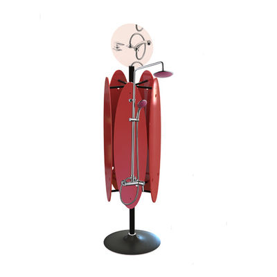 360 Visual 6 Sides Spinner Display Racks For Shower Taps