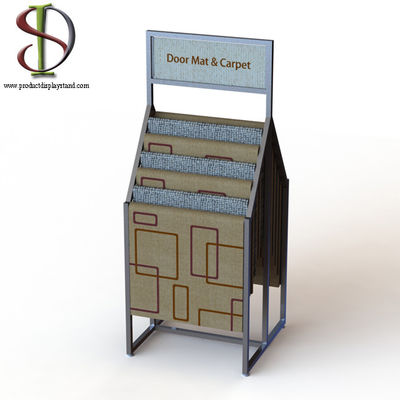 Διευθετήσιμα πατωμάτων επίδειξης ραφιών πλαισιωμένων διπλάσιο ταπήτων κουβερτών πόδια χαλιών πορτών λιανικώς